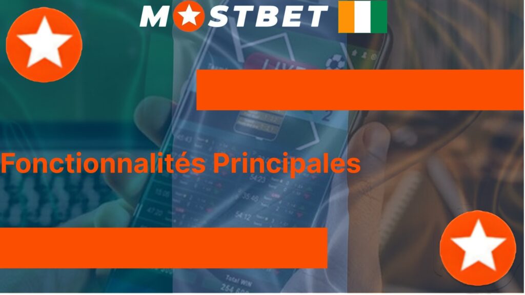 Fonctionnalités Principales application Mostbet